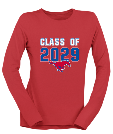 Thomas Jefferson Mustangs Class of 2029 Women's Premium LS T-Shirt
