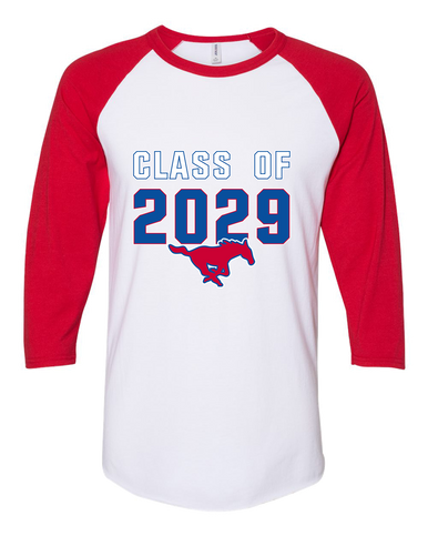Thomas Jefferson Mustangs Class of 2029 Women's Baseball T-Shirt