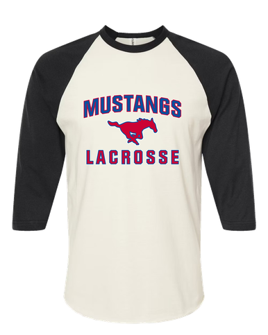 Thomas Jefferson Mustangs Lacrosse Women's Baseball T-Shirt