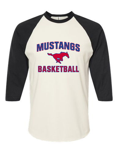 Thomas Jefferson Mustangs Basketball #1 Men's Baseball T-Shirt