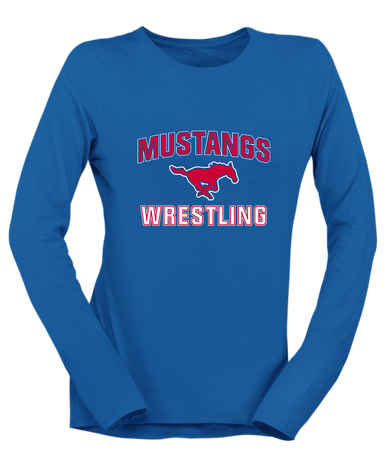Thomas Jefferson Mustangs Wrestling Women's Premium LS T-Shirt