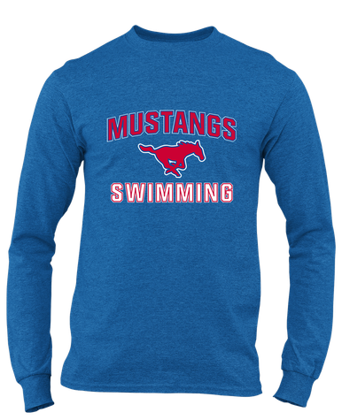 Thomas Jefferson Mustangs Swimming Men's LS T-Shirt