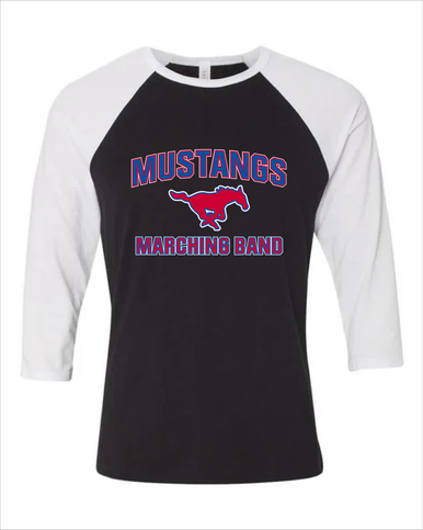 Thomas Jefferson Mustangs Marching Band Men's Baseball T-Shirt