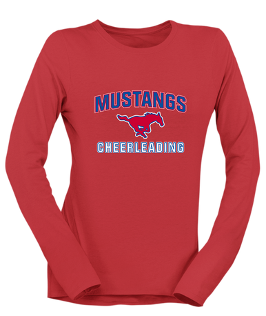 Thomas Jefferson Mustangs Cheerleading Women's Premium LS T-Shirt