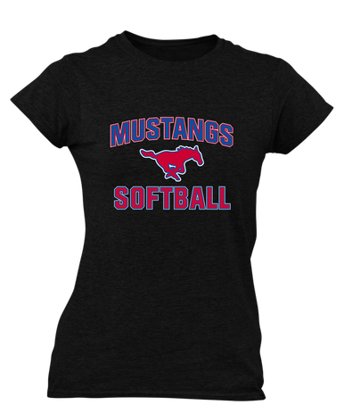 Thomas Jefferson Mustangs Softball #1 Women's Premium SS T-Shirt