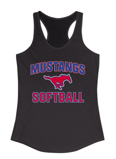 Thomas Jefferson Mustangs Softball #1 Women's Tank Top