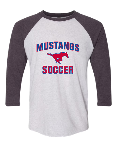 Thomas Jefferson Mustangs Soccer #1 Women's Baseball T-Shirt