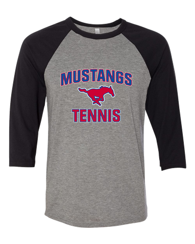 Thomas Jefferson Mustangs Tennis Women's Baseball T-Shirt