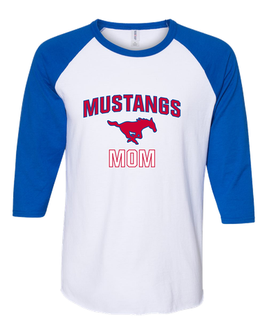 Thomas Jefferson Mustangs Mom Women's Baseball T-Shirt