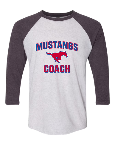 Thomas Jefferson Mustangs Coach Women's Baseball T-Shirt