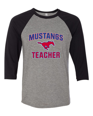 Thomas Jefferson Mustangs Teacher Women's Baseball T-Shirt