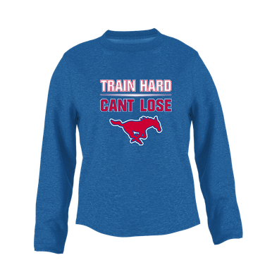 Thomas Jefferson Mustangs Train Hard, Can't Lose Women's Sweatshirt