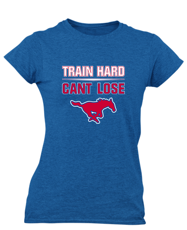 Thomas Jefferson Mustangs Train Hard, Can't Lose Women's Premium SS T-Shirt