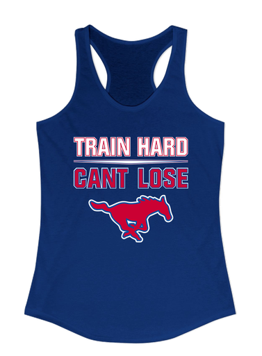 Thomas Jefferson Mustangs Train Hard, Can't Lose Women's Tank Top