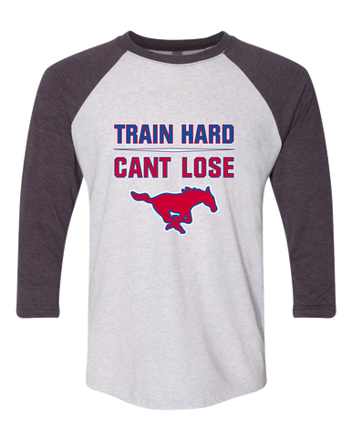 Thomas Jefferson Mustangs Train Hard, Can't Lose Men's Baseball T-Shirt