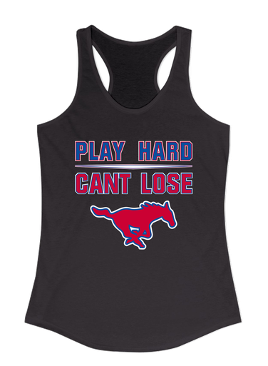 Thomas Jefferson Mustangs Play Hard, Can't Lose Women's Tank Top
