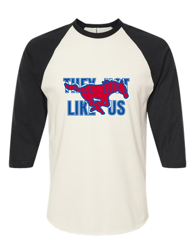 Thomas Jefferson Mustangs They Not Like Us #2 Women's Baseball T-Shirt