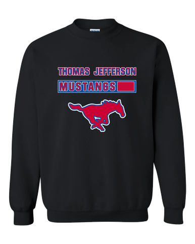 Thomas Jefferson Mustangs Mascot #7 Men's Sweatshirt