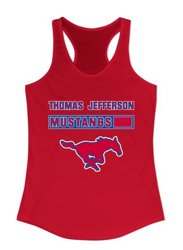 Thomas Jefferson Mustangs Mascot #7 Women's Tank Top