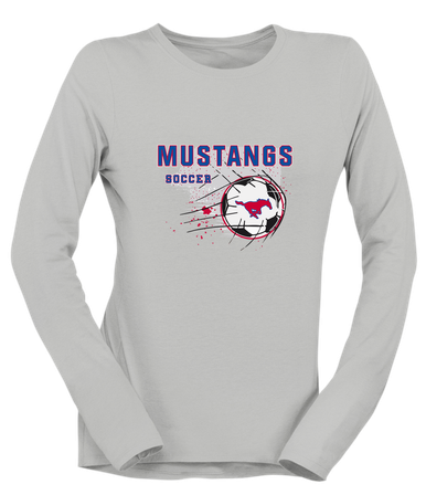 Thomas Jefferson Mustangs Soccer #2 Women's Premium LS T-Shirt