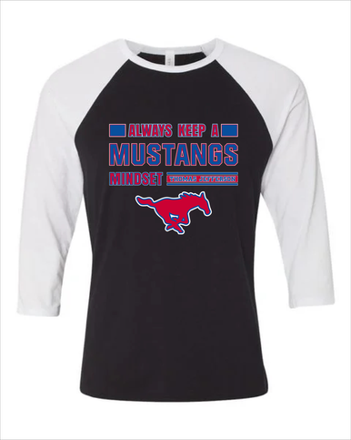 Thomas Jefferson Mustangs Mindset Men's Baseball T-Shirt