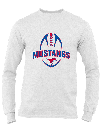 Thomas Jefferson Mustangs Football #5 Men's LS T-Shirt