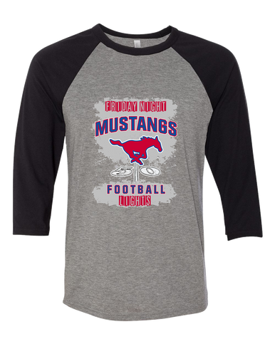 Thomas Jefferson Mustangs Football #6 Women's Baseball T-Shirt