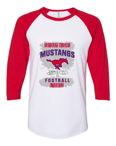 Thomas Jefferson Mustangs Football #6 Men's Baseball T-Shirt