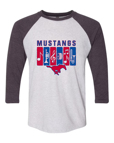 Thomas Jefferson Mustangs Band # 2 Women's Baseball T-Shirt