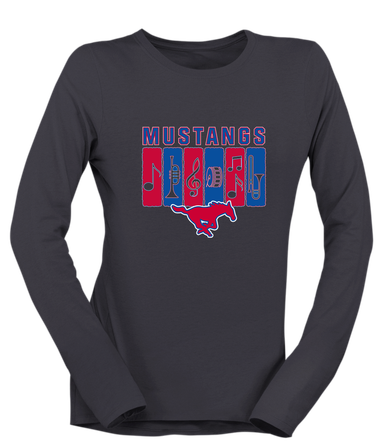 Thomas Jefferson Mustangs Band # 2 Women's Premium LS T-Shirt