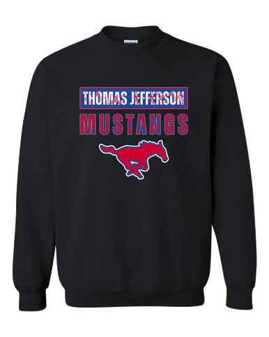 Thomas Jefferson Mustangs Mascot #9 Men's Sweatshirt