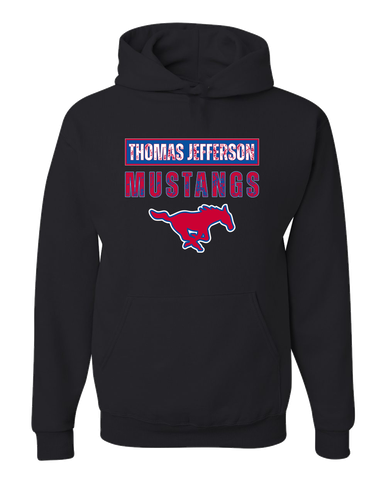 Thomas Jefferson Mustangs Mascot #9 Men's Premium Hoodie