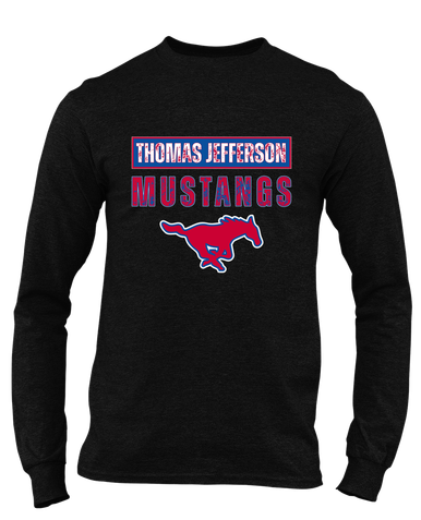 Thomas Jefferson Mustangs Mascot #9 Men's Premium LS T-Shirt