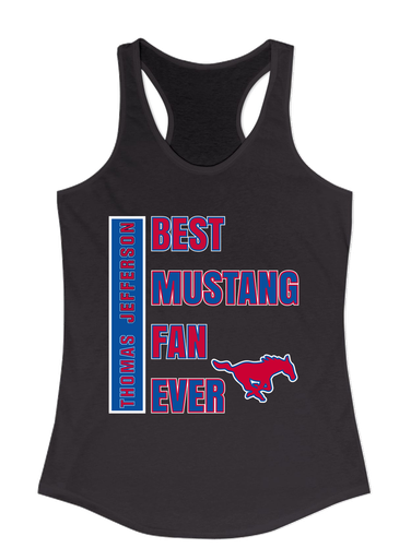 Thomas Jefferson Mustangs Best Mustang Fan Women's Tank Top