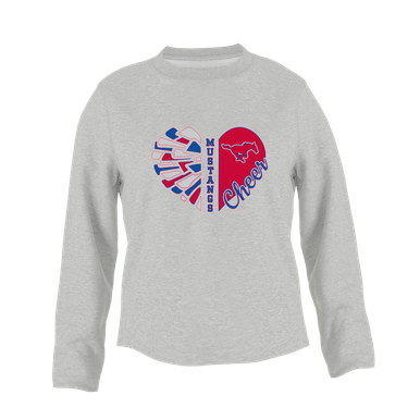 Thomas Jefferson Mustangs Heart Cheer Women's Sweatshirt