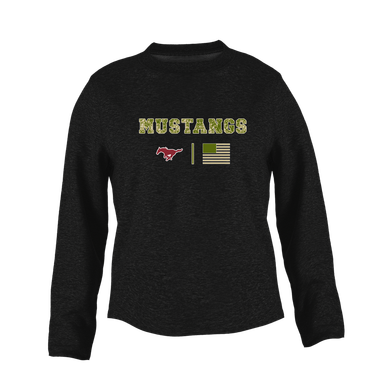 Westfield Mustangs Camo Flag Women's Sweatshirt