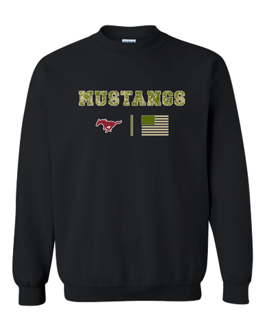 Westfield Mustangs Camo Flag Men's Sweatshirt