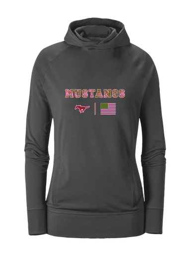 Westfield Mustangs Pink Camo Flag Women's Hoodie
