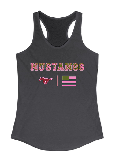 Westfield Mustangs Pink Camo Flag Women's Tank Top