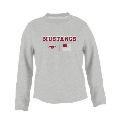 Westfield Mustangs Team Colors Flag Women's Sweatshirt