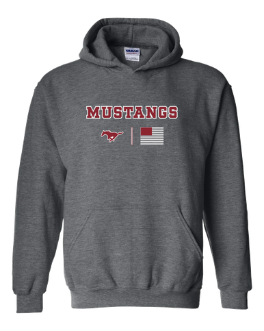 Westfield Mustangs Team Colors Flag Men's Hoodie