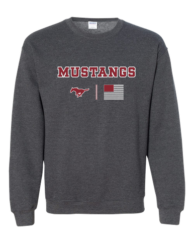 Westfield Mustangs Team Colors Flag Men's Sweatshirt