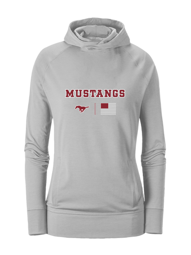 Westfield Mustangs Team Colors Flag Women's Hoodie
