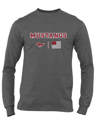 Westfield Mustangs Team Colors Flag Men's LS T-Shirt