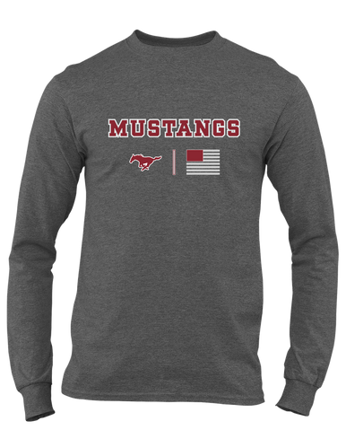 Westfield Mustangs Team Colors Flag Men's Premium LS T-Shirt