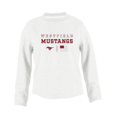 Westfield Mustangs Spirit Flag Women's Sweatshirt
