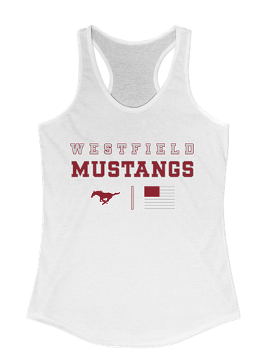Westfield Mustangs Spirit Flag Women's Tank Top