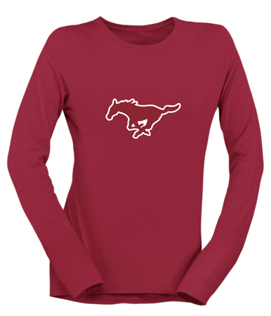Westfield Mustangs Mascot #1 Women's Premium LS T-Shirt