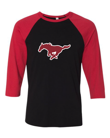 Westfield Mustangs Mascot #1 Women's Baseball T-Shirt