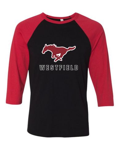Westfield Mustangs Mascot #2 Men's Baseball T-Shirt